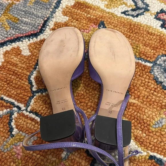 NWOT Dear Frances purple Mary Jane’s SZ 40 - Picture 3 of 5